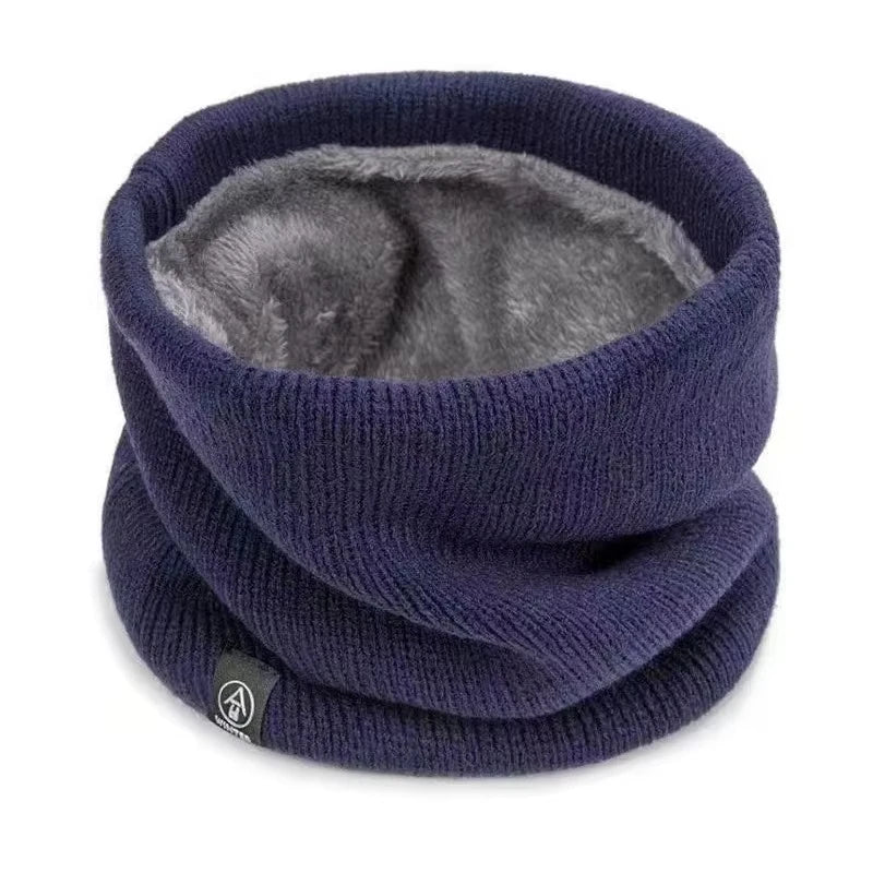 Winter Windproof Neck Gaiter Warm Thickened Plush Tube Scarf for Skiing