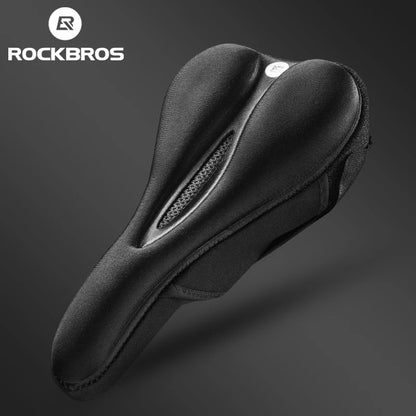 ROCKBROS Silicone Bicycle Saddle Hollow Breathable MTB Bike Seat Cover Pad