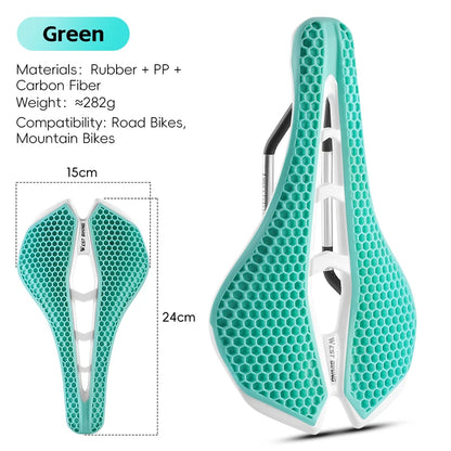 WEST BIKING 3D Printed Bike Saddle Honeycomb Ultralight Breathable Road MTB - EXPROTAS