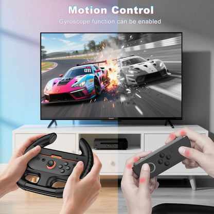 BEBONCOOL 2PCS M400 Racing Steering Wheel For Switch 2 Controller Handle Grips