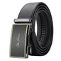 OYIFAN Leather Belt Men Automatic Buckle Ratchet Sliding Dress Black Belts