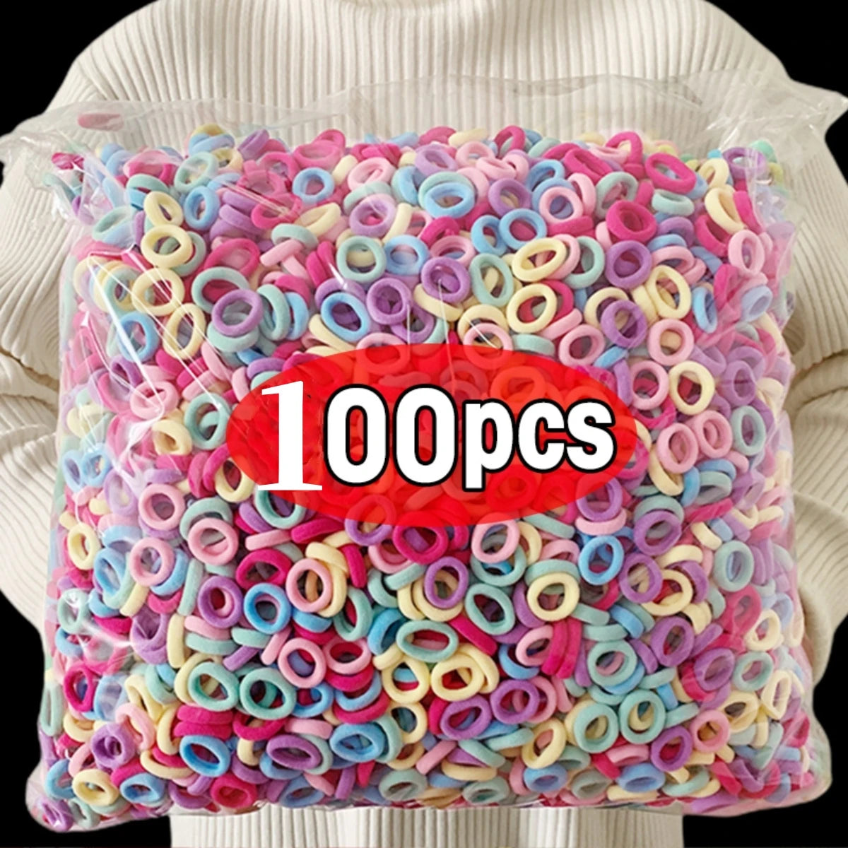 Rubber Bands Hair Ties Elastic Ponytail Hold Accessories for Girls Women