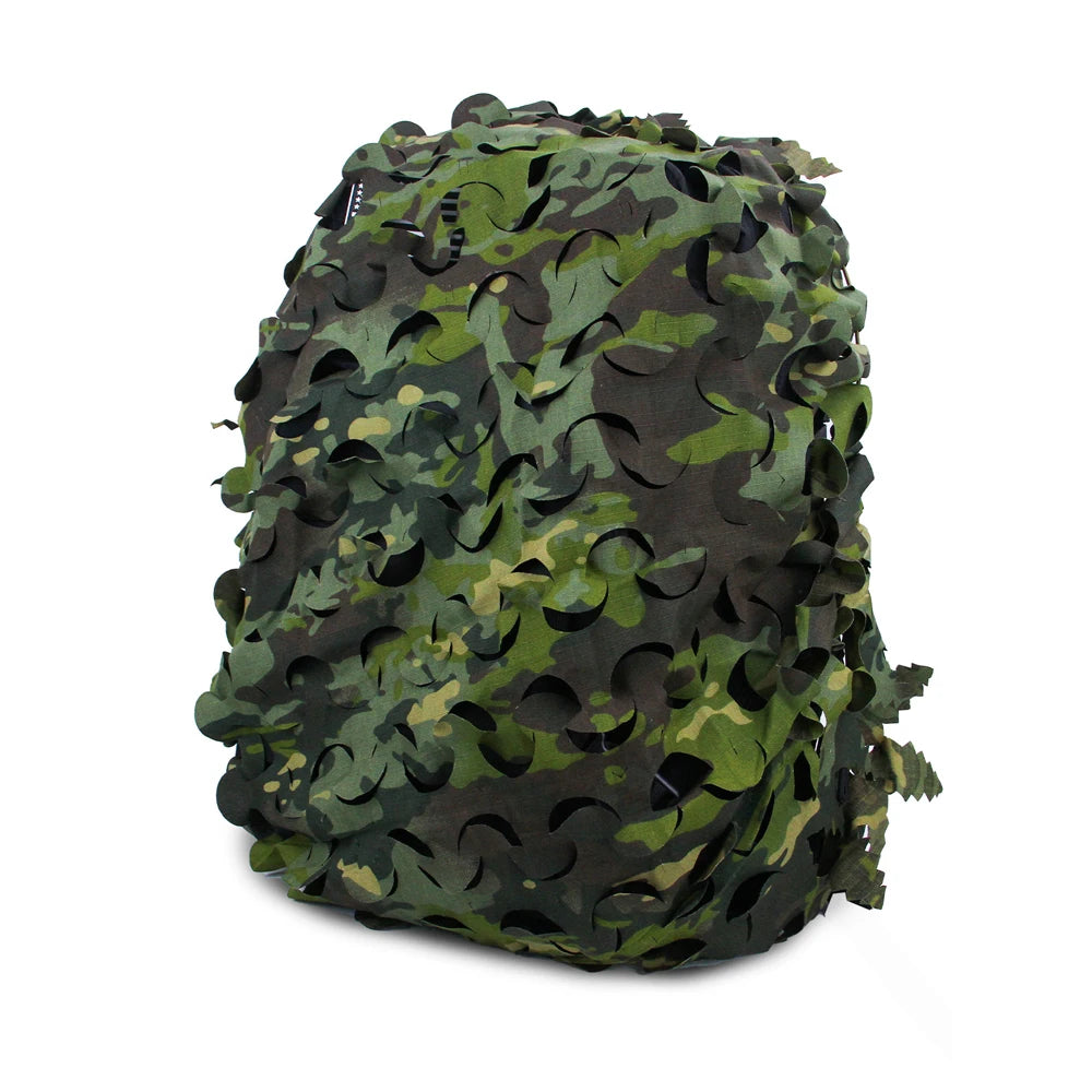 3D Camo Net Helmet Cover Laser Cut Nylon Scrim for Airsoft Paintball Hunting