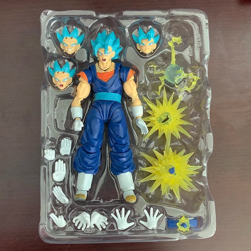 SHF Dragon Ball Super Saiyan Vegito Action Figure God Anime DragonBall Gokou Figurine Toy Christmas Gift Collection-EXPROTAS