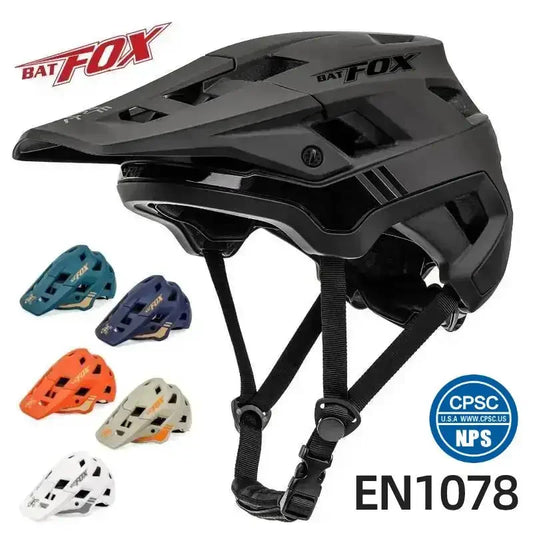 BATFOX Bike Helmet men's bicycle helmet MTB casco bicicleta Mountain bike casco ciclismo hombre Matte black cycling helmets-EXPROTAS