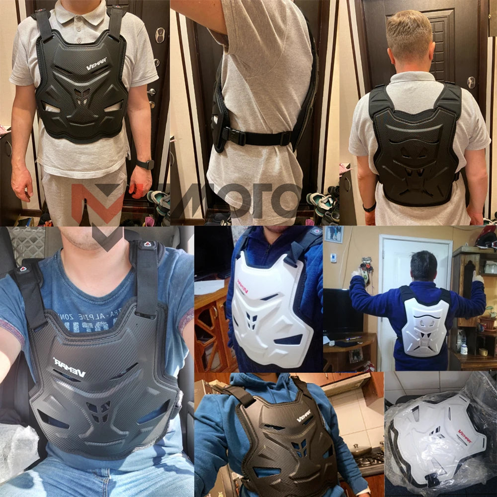 Vemar Off-road Motorcycle Body Armor Clothing Riding Racing Anti-Fall Motocross Chest Protector Hemp Rope Pattern Armor Men-EXPROTAS