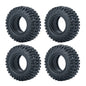 YEAHRUN 4Pcs 1.0inch Soft Rubber Wheel Tires 50/54/58/62/64/65mm for TRX-4M 1/18 Axial SCX24 1/24 RC Crawler Car Upgrade Parts-EXPROTAS