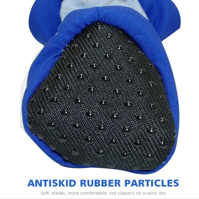 4Pcs Waterproof Pet Dog Shoes Anti-Slip Rain Boots for Small Dogs
