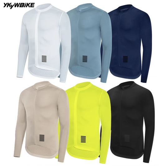 YKYWBIKE Men's Cycling Jersey Long Sleeve Summer Spring Bicycle Long Jersey Road Bike Clothing Pro Team bicycle cycling clothes-EXPROTAS