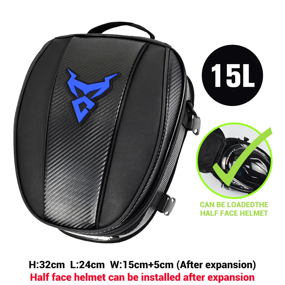 Motorcycle Magnetic Tank Bag Carbon Look Oxford Cloth Storage Bag
