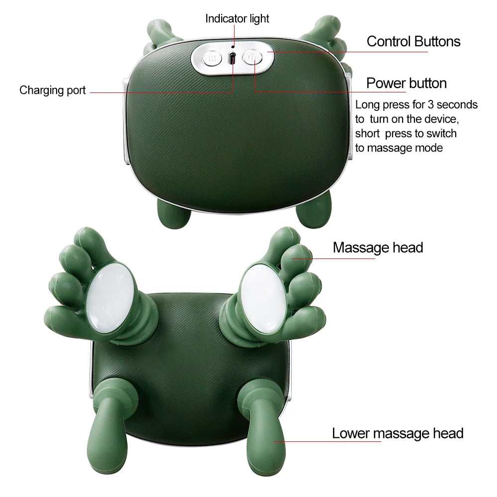 Bionic Finger Neck Massager Wireless Kneading Shoulder Massage Shawl