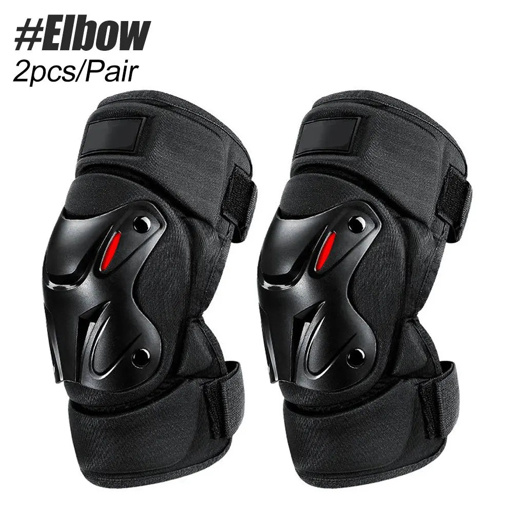 1Pair Knee Pad Elbow Protector Breathable Support for Outdoor Motorcycle