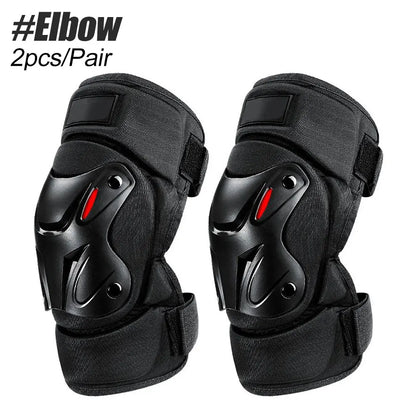 1Pair Knee Pad Elbow Protector Breathable Support for Outdoor Motorcycle