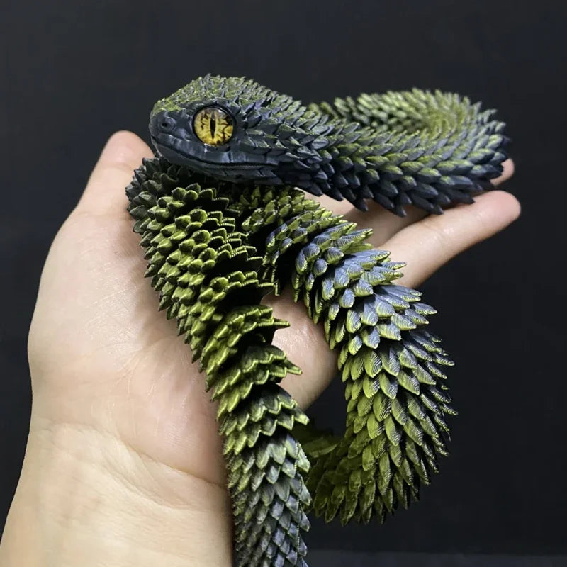 3D Printed Snake Egg Creative Decompression Mold Movable Rotatable Action Figure