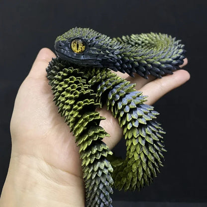 3D Printed Snake Egg Creative Decompression Mold Movable Rotatable Action Figure
