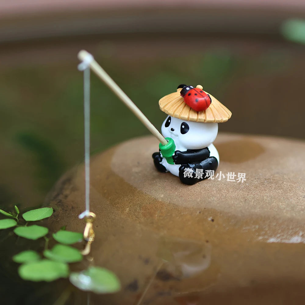 Decoration Mini Fishing Garden Ornament for Fish Tank Pond