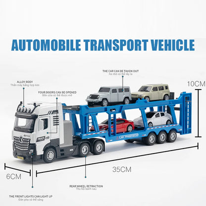 1/50 Scale Alloy Engineering Vehicle Model Set Diecast Excavator Transporter Car Toys Kids Boys Gift Tank Voiture Miniature-EXPROTAS