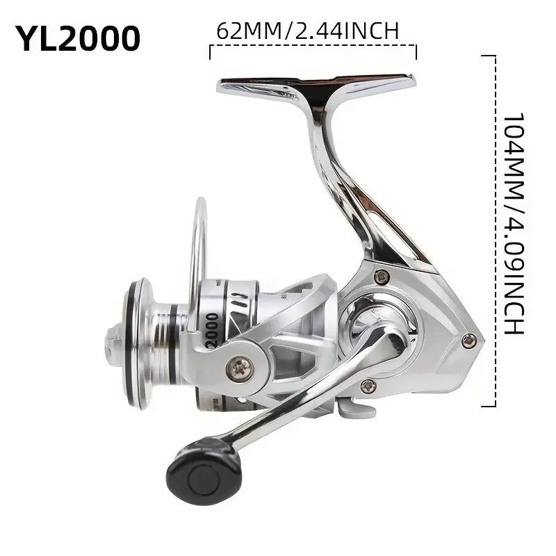 Billings YL 1000-7000 Series Spinning Reel, CNC Metal Spool, 35LB Drag