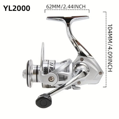 Billings YL 1000-7000 Series Spinning Reel, CNC Metal Spool, 35LB Drag