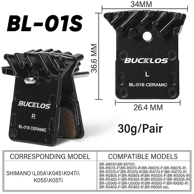 BL-01S Ceramic Disc Brake Pads for Shimano L05A MTB Road Bike