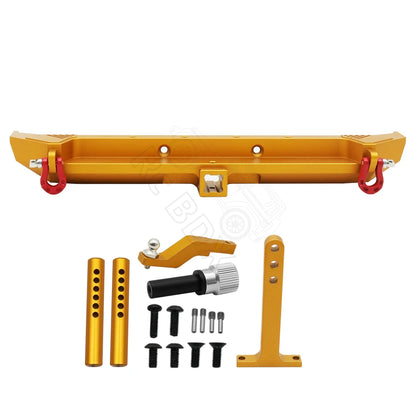 1/10 RC Crawler Metal Front & Rear Bumper Set w/ LED for Axial SCX10 III - EXPROTAS