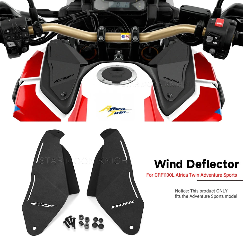 For Honda CRF1100L Africa Twin Wind Deflectors Front Fork Air Guards 2020-2025