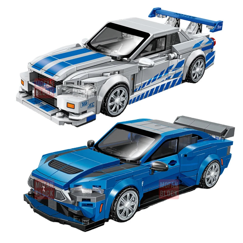 SEMBO BLOCK City Famous Technical Sports Car Supercar Model Building Blocks Vehicle Toy Gift