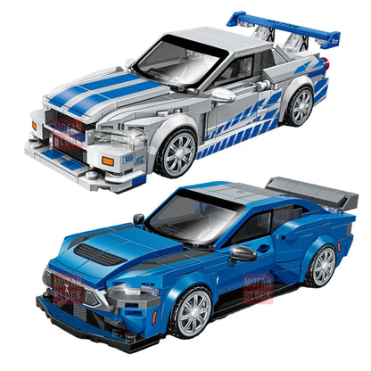 SEMBO BLOCK City Famous Technical Sports Car Supercar Model Building Blocks Vehicle Toy Gift