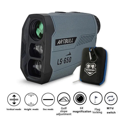 ARTBULL Golf Laser Rangefinder 1000M 650M Telescope with Flag-Lock Slope Pin Distance Meter for Hunting Monocular-EXPROTAS