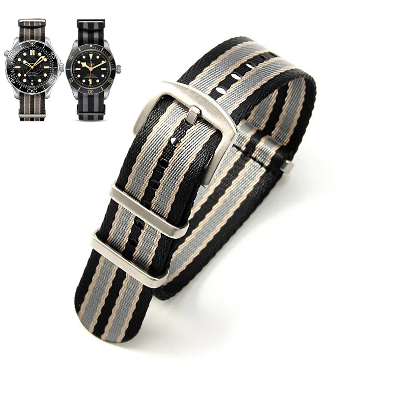 Nato Nylon Strap 20mm 22mm Military Watch Band Army Diver Wristwatch