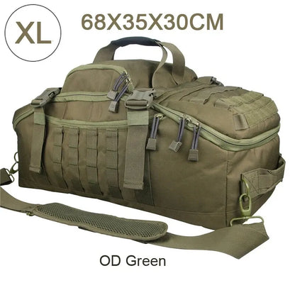 Gym Duffel Bag 80L Tactical Backpack Unisex Camping Hiking Rucksack