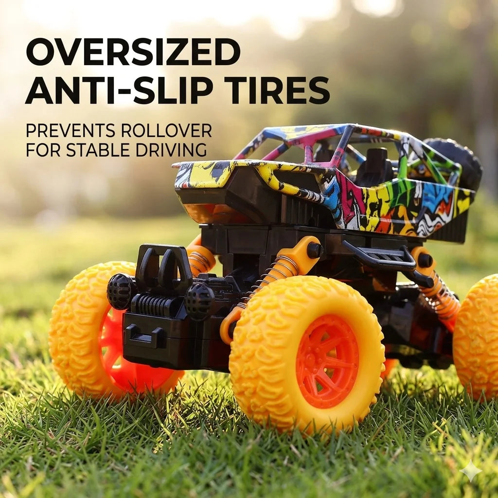 1:36 Scale Pull Back Monster Truck for Boys 4-Wheel Shock Suspension