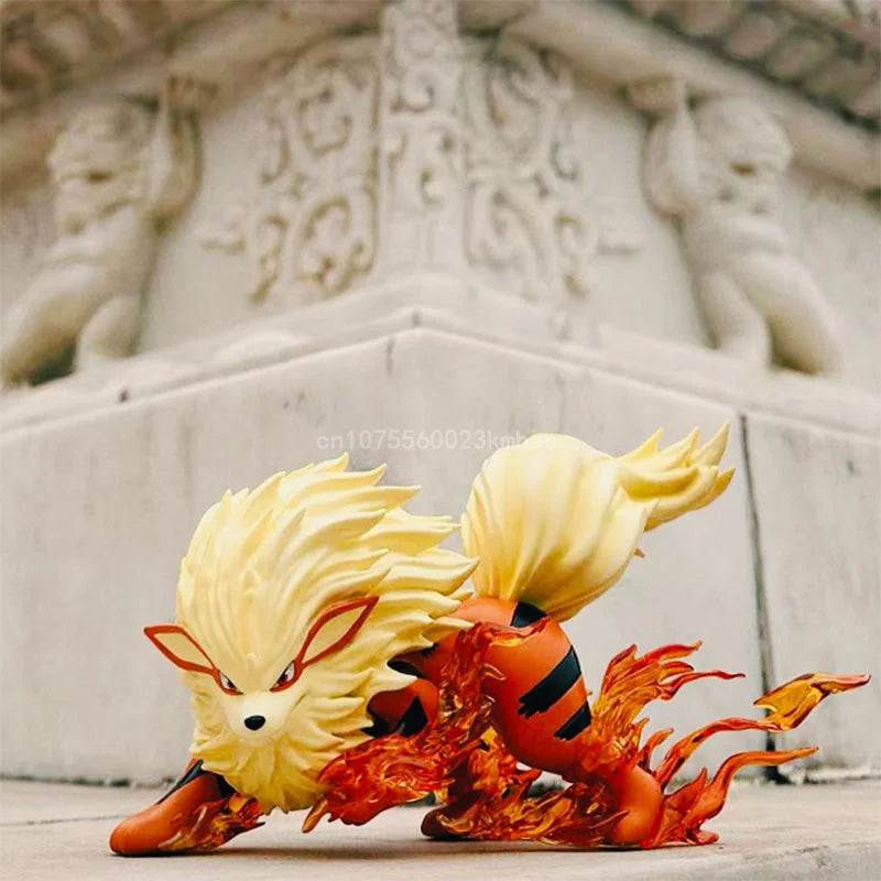 Arcanine Figures Pokemon Anime Figure Mini 1:20 Scale Action Figure 9cm Pvc Statue Collection Orange Decoration Kids Toys Gift-EXPROTAS