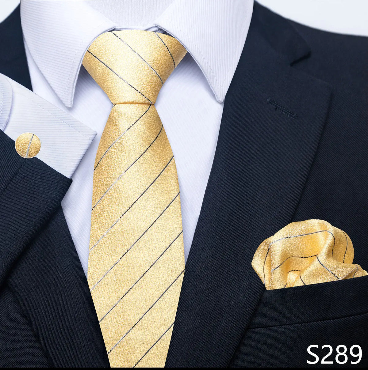 EXPROTAS Tie Pocket Square 8cm Wedding Formal Men’s Accessories