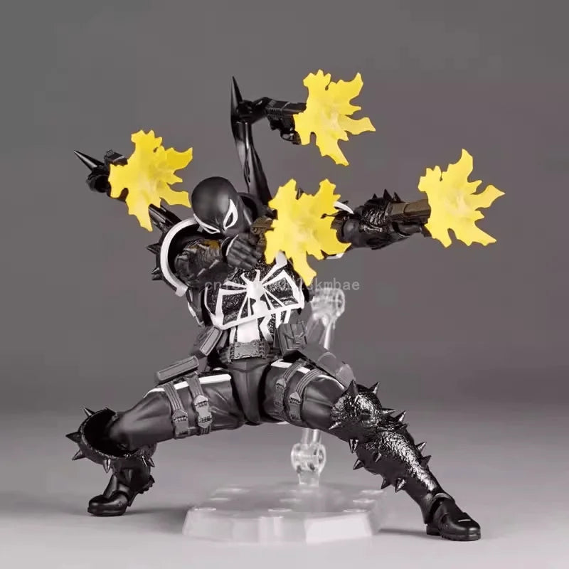 Agent Venom Revoltech Amazing Yamaguchi Anime Figures Venom Figurine Eugene Thompson Model PVC Model Collection Statue Toy Gifts-EXPROTAS
