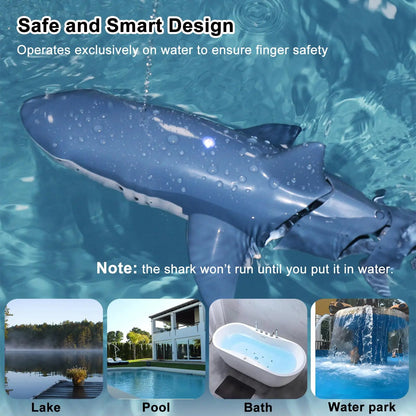 RC Control Shark Remote Water Toy Boat for Kids Swimming Pool Fun