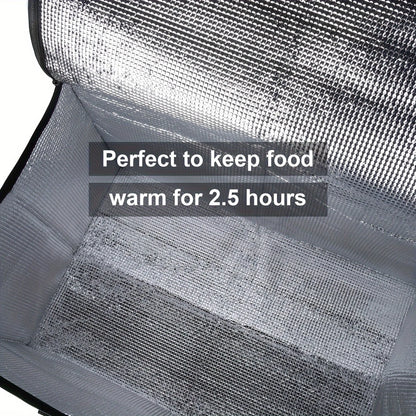 Pizza Delivery Bag Insulated Waterproof Large Capacity Portable Easy Clean