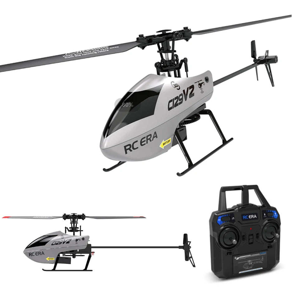 RC ERA C129V2 RTF RC Helicopter 2.4GHz 6-axis Gyroscope One Click 3D Flip Remote Control Aircraft Hobby Toys-EXPROTAS