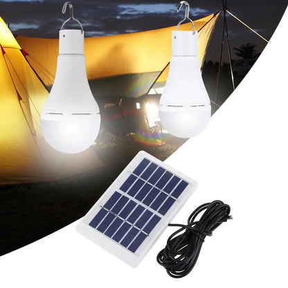 Solar Tent Light USB Rechargeable LED Hanging Lamp for Camping Outdoor