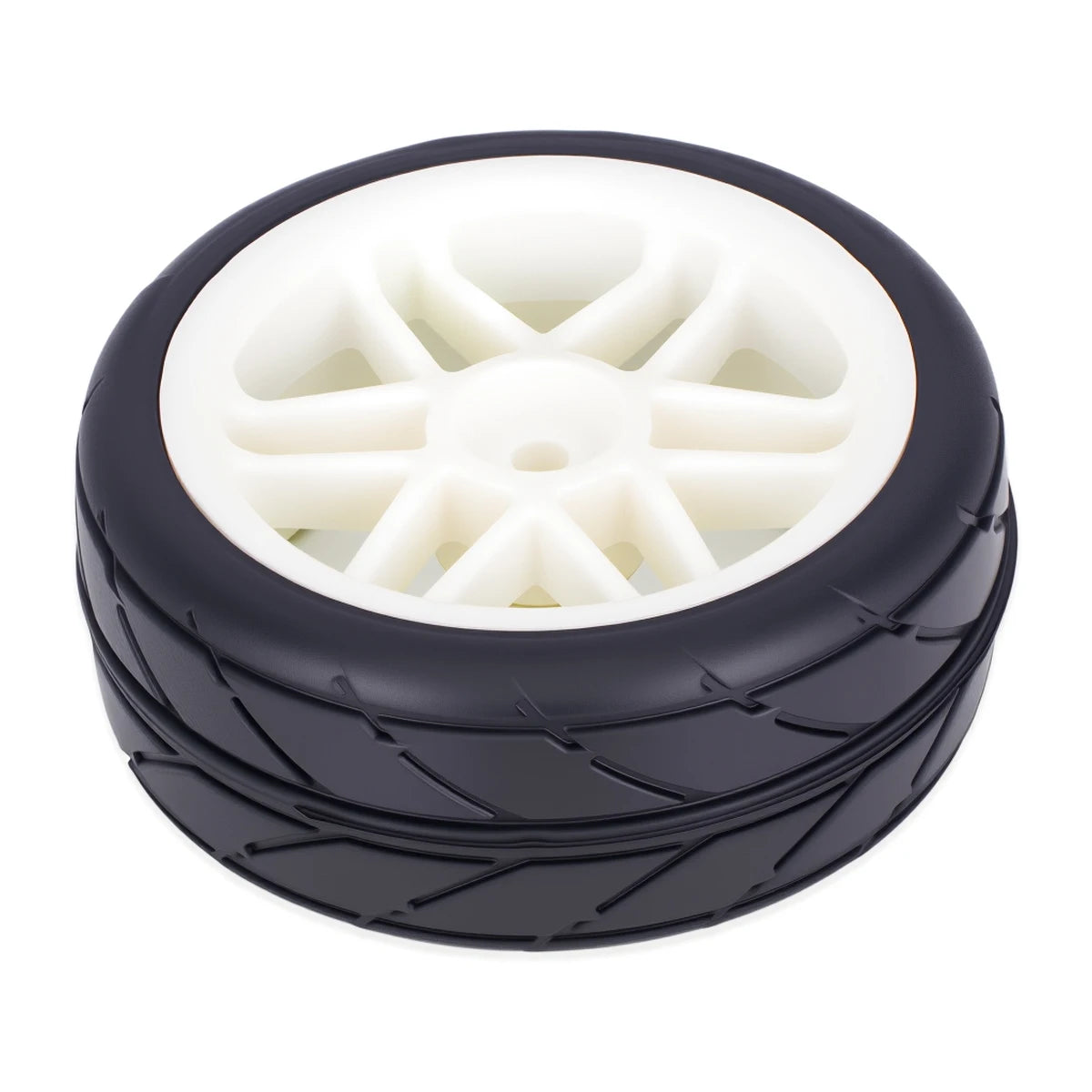 4PCS Pre-Glued RC Wheels Tyres 65x26mm 12mm Hex for TT01 TT02 XV01