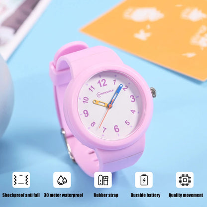 UTHAI CA03 Kids Watch Waterproof Sports Quartz Boys Girls 3–12 Years Comfortable
