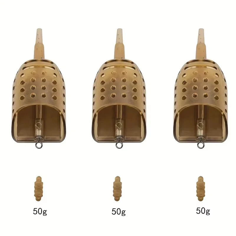 Boat Shape Carp Fishing Pellet Feeder 30/40/50g Maggot Bait Coarse Tackle