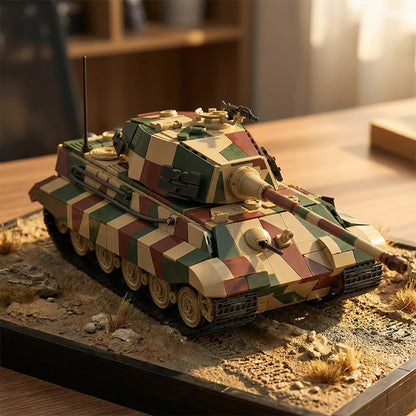1780Pcs Building Block Tank Model Toy - King Tiger Heavy Brick Set
