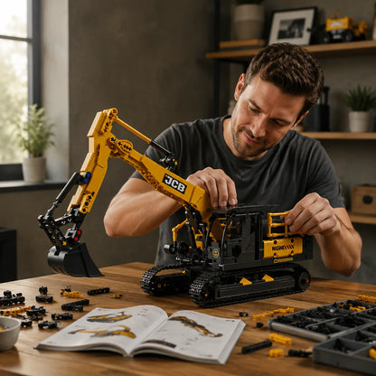 1022PCS Excavator Models Building Blocks City Construction Engineering Toy Set