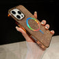Diamond MagSafe Case for iPhone 11-17 Air Pro Max Plus Electroplate Cover