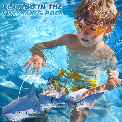 RC Control Shark Remote Water Toy Boat for Kids Swimming Pool Fun