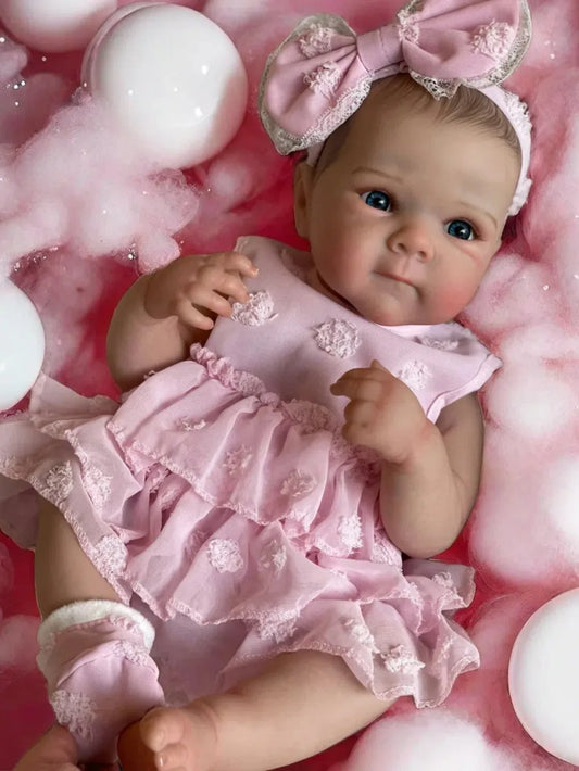18inch Girls Bettie Full Silicone Vinyl Bebe Reborn Lifelike Painted Soft Skin Doll For Children's Gift-EXPROTAS
