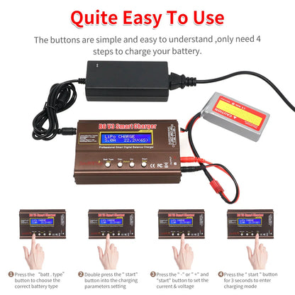 iMAX B6 V3 RC Charger | 80W LiPo/Li-Ion/NiMH Battery Digital Balance Adapter