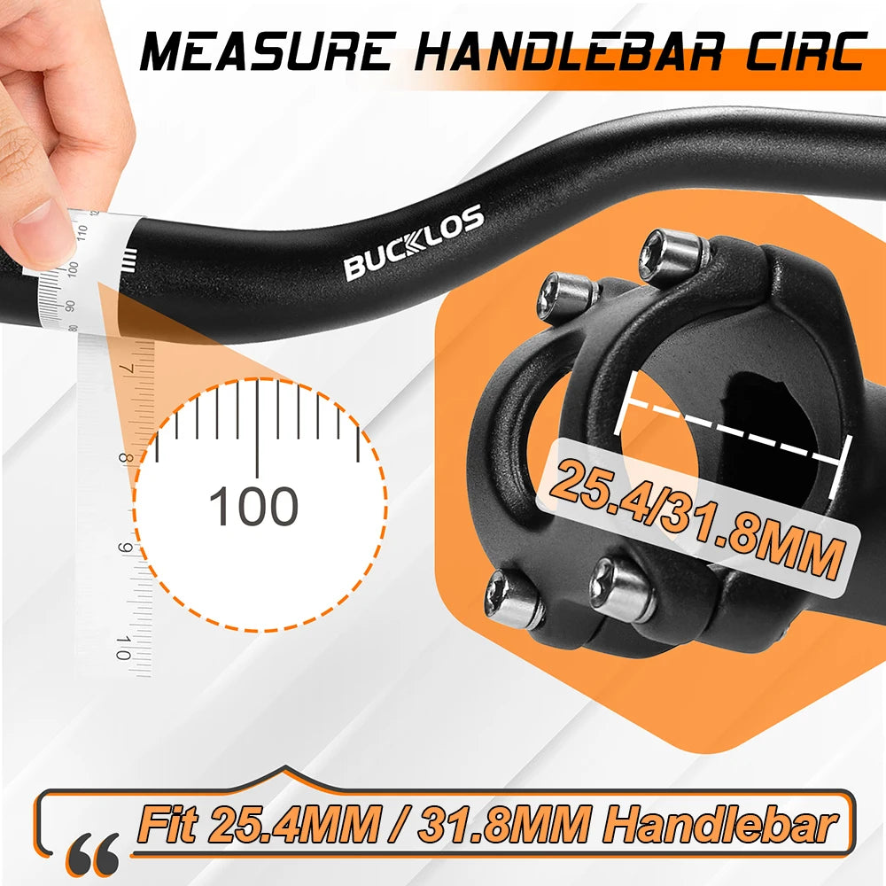 Adjustable MTB BMX Handlebar Stem BUCKLOS CNC Aluminium Bike Riser