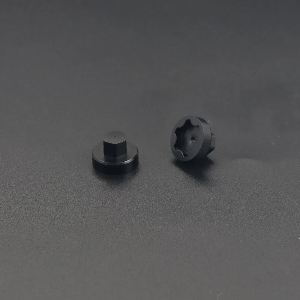 4Pcs Metal Wheel Centre Dust Caps M4 Nuts 1/10 RC Crawler TRX4 SCX10 D90 TF2